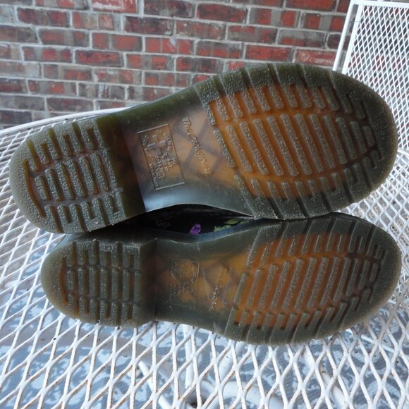 DR MARTENS Women's Multi-color Floral Lace Up 1460 Pascal Combat Boots Size 5 - Picture 5 of 7